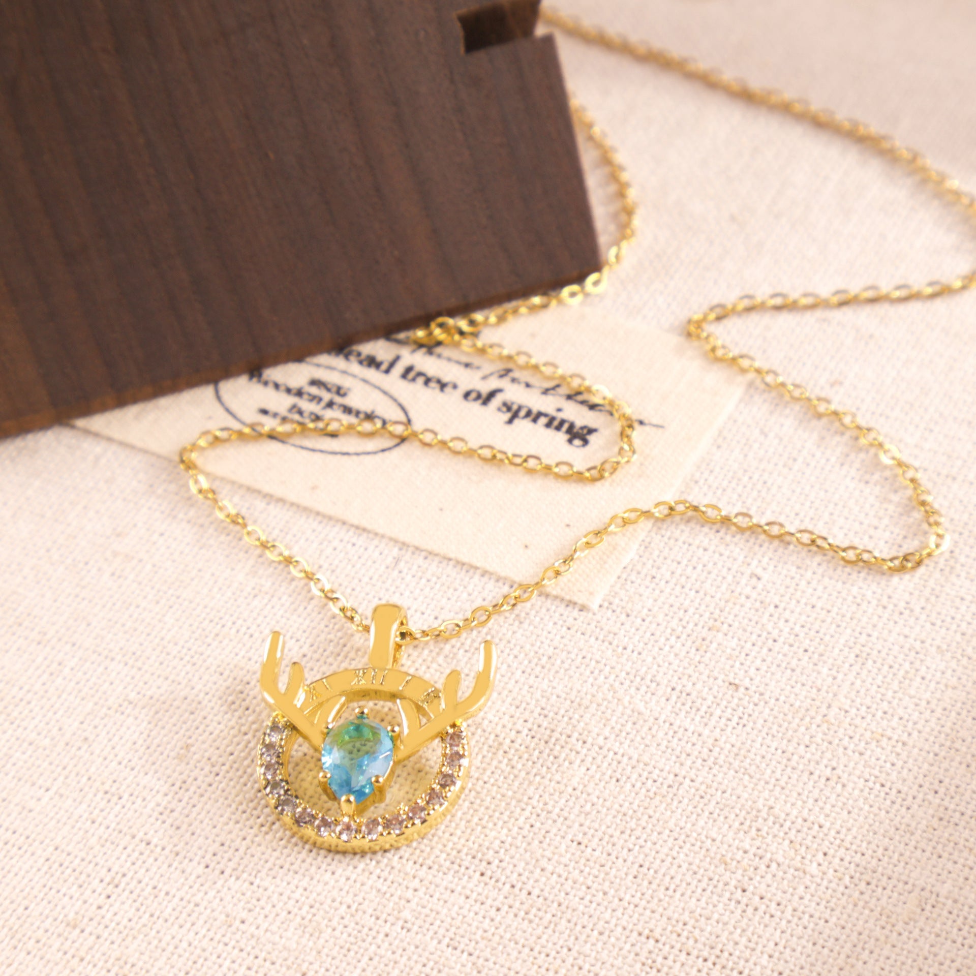 Antlers Titanium Steel Necklace Fashion Simple Necklace