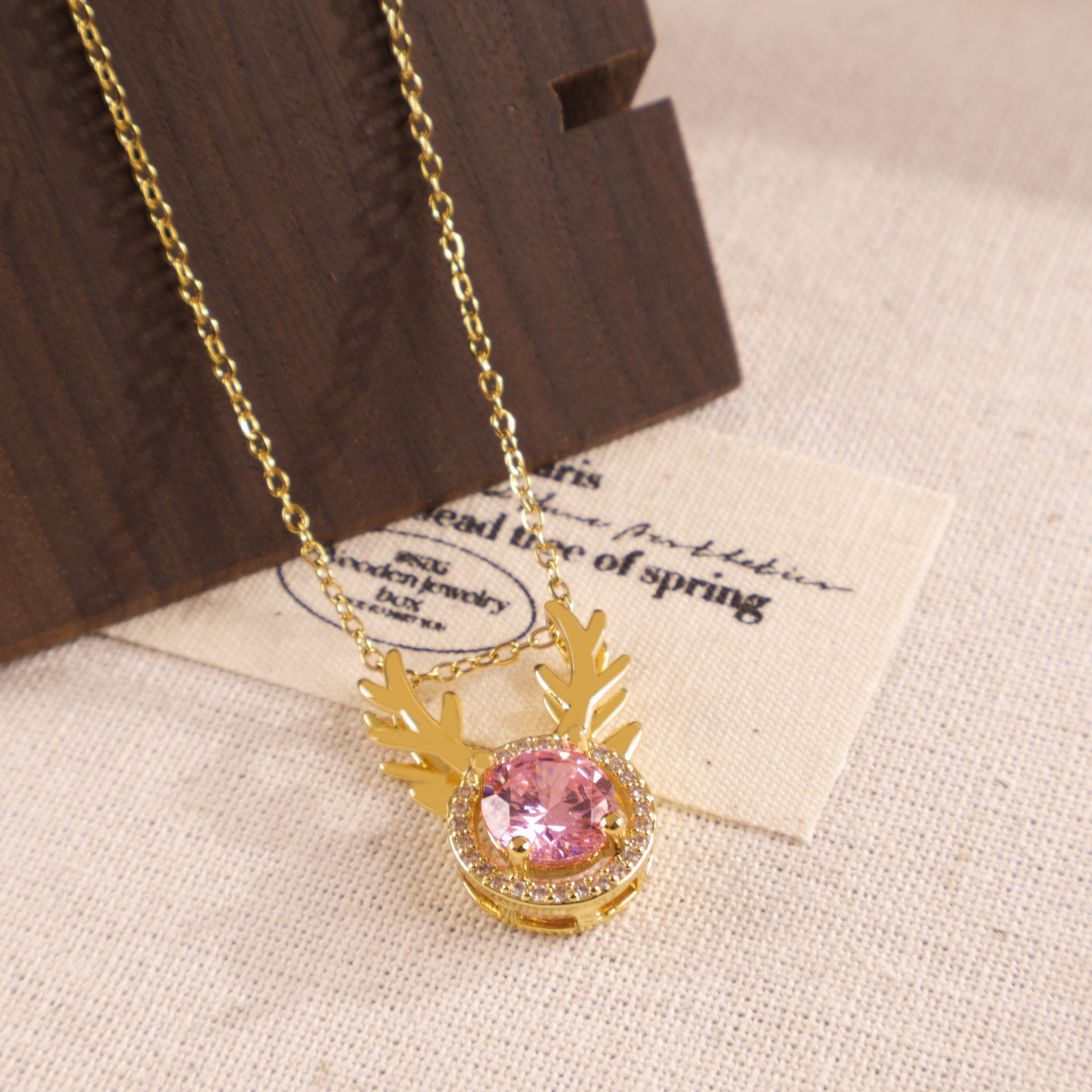 Antlers Titanium Steel Necklace Fashion Simple Necklace