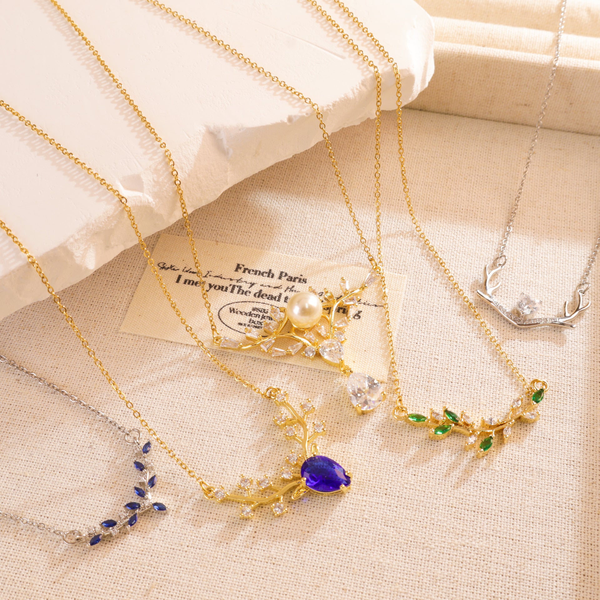 Antlers Titanium Steel Necklace Fashion Simple Necklace