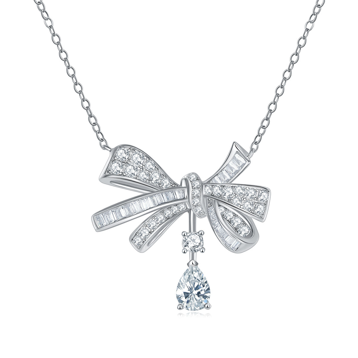 Butterfly - A Fashionable And Luxurious Diamond Jewelry Pendant Set With Moissanite S925 Sterling Silver And Platinum Plating