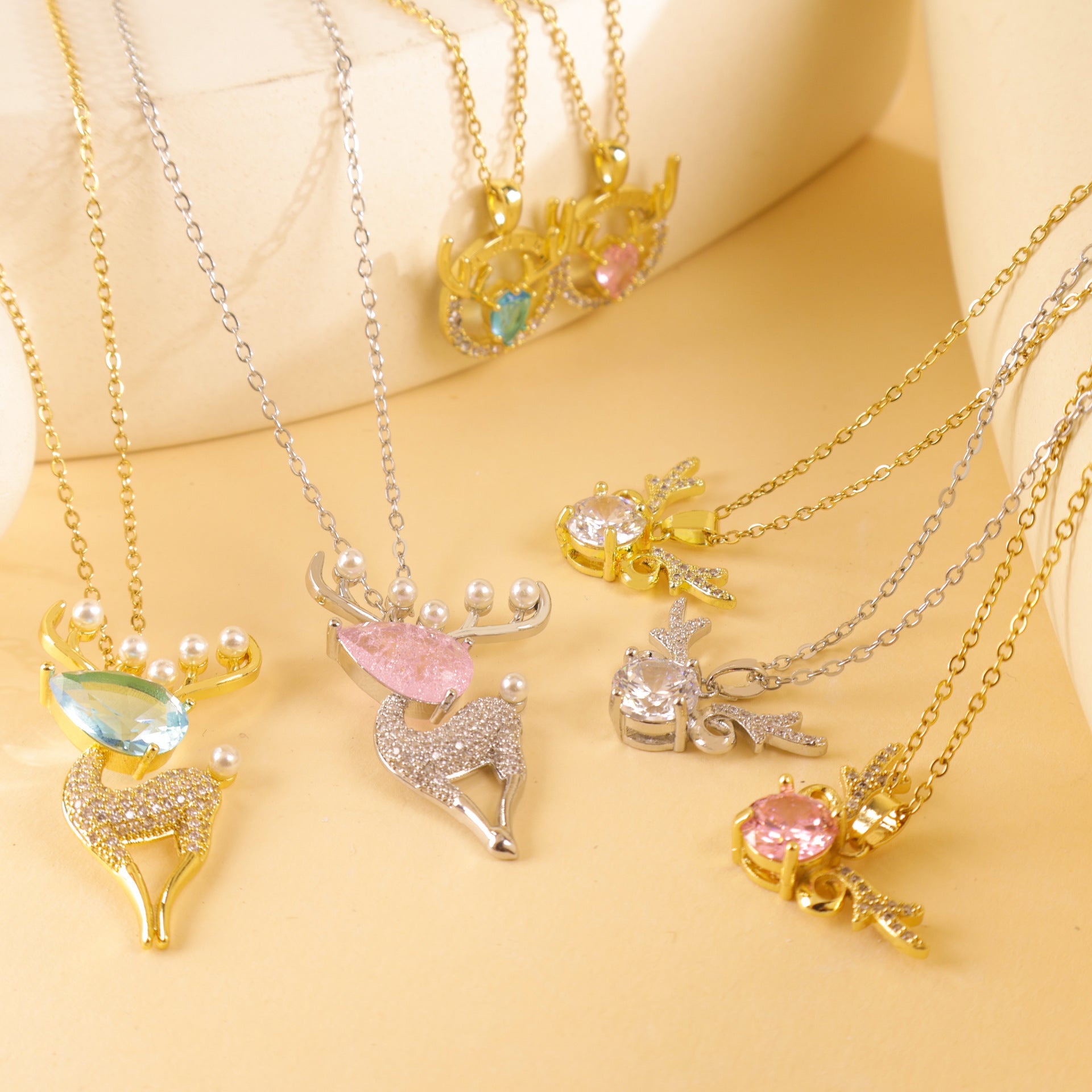 Antlers Titanium Steel Necklace Fashion Simple Necklace