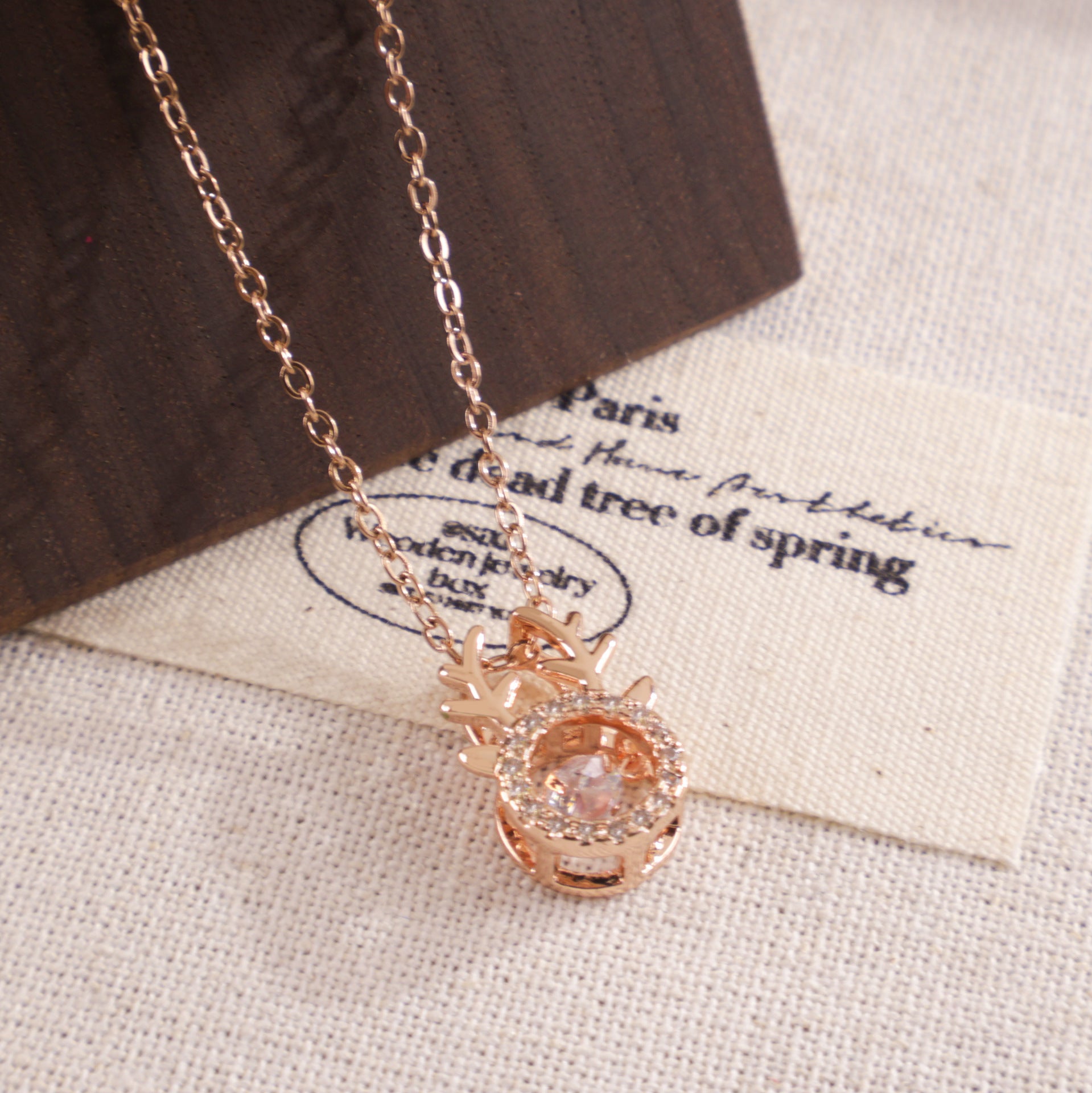 Antlers Titanium Steel Necklace Fashion Simple Necklace