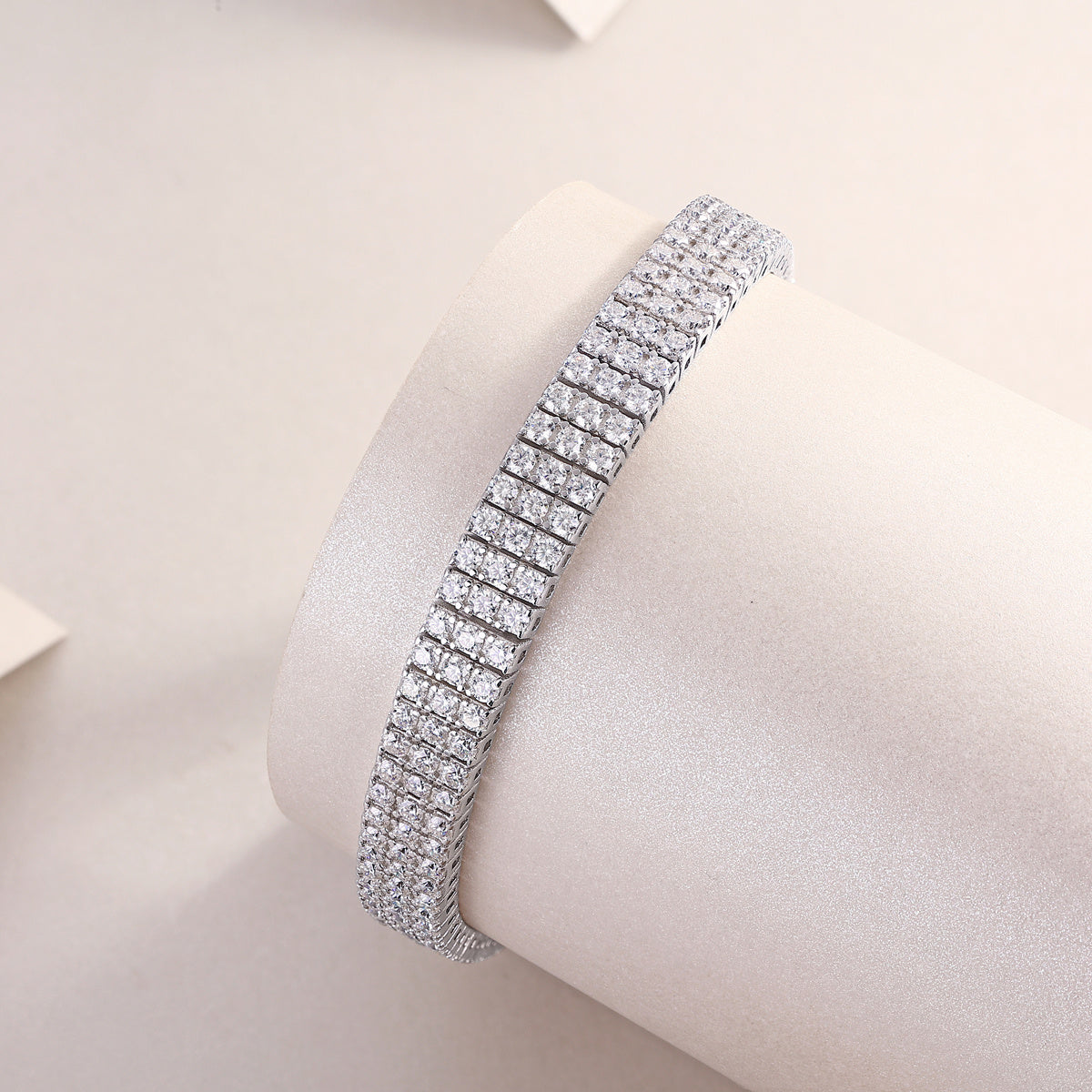 Chain Guanghua Luxury Fashion Mosan Diamond S925 Silver Bracelet Comparable To Natural Diamonds