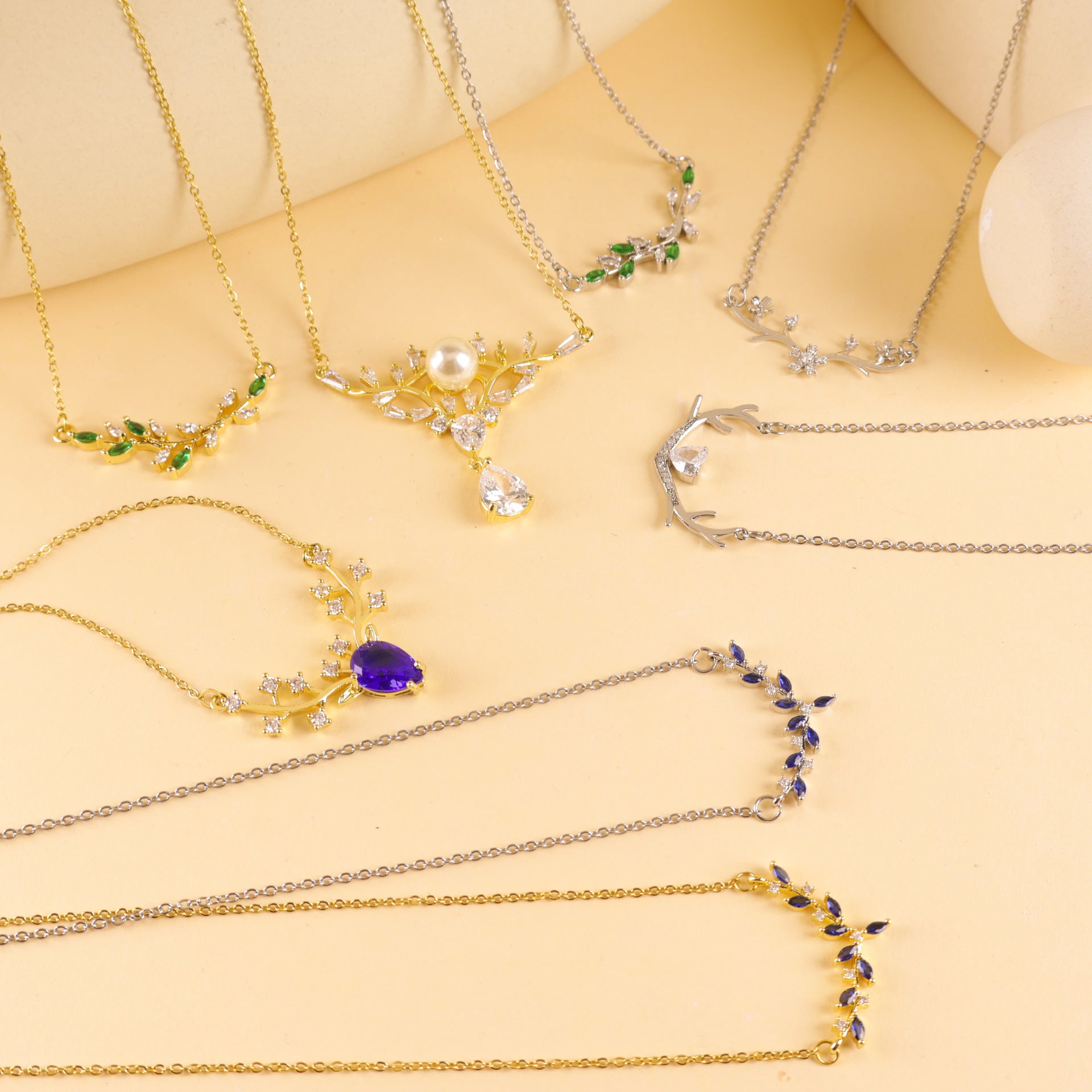 Antlers Titanium Steel Necklace Fashion Simple Necklace