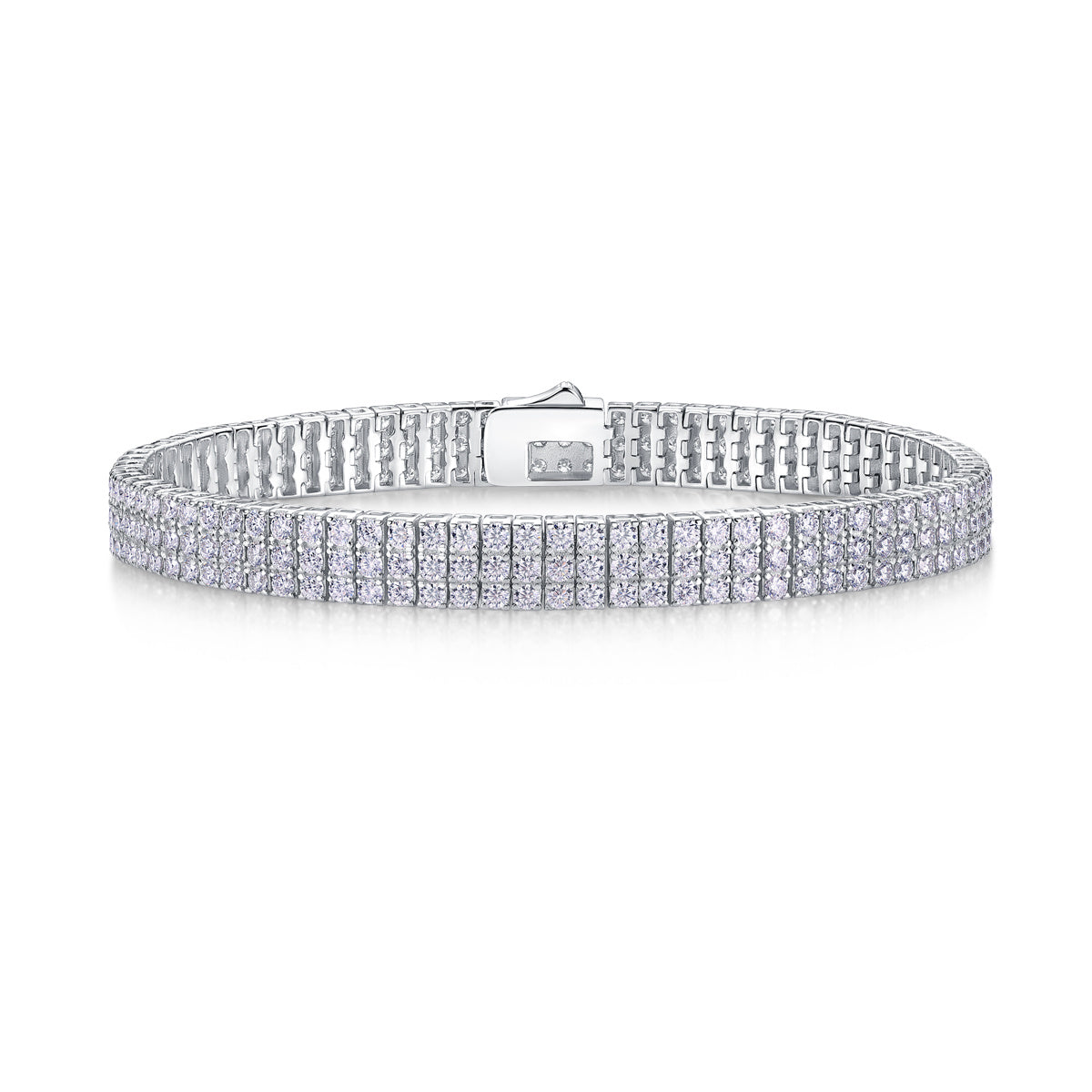 Chain Guanghua Luxury Fashion Mosan Diamond S925 Silver Bracelet Comparable To Natural Diamonds