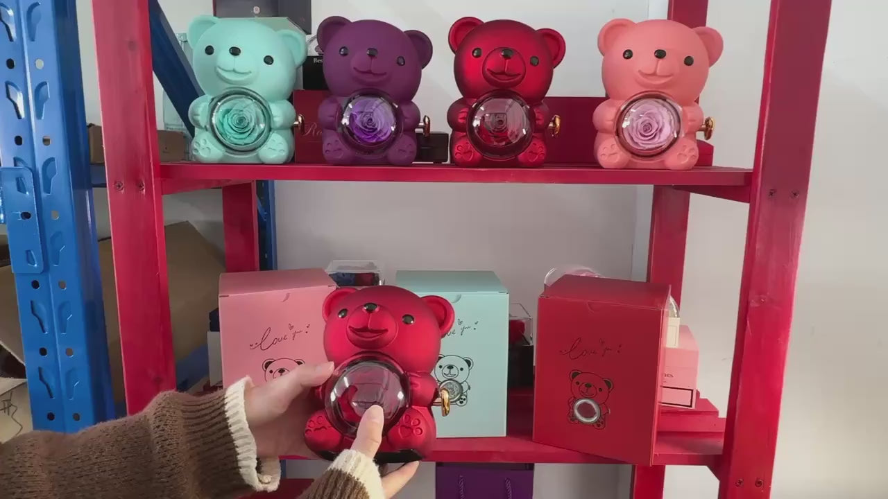 Engraved Double Heart Necklace Simple Rose Gift Set